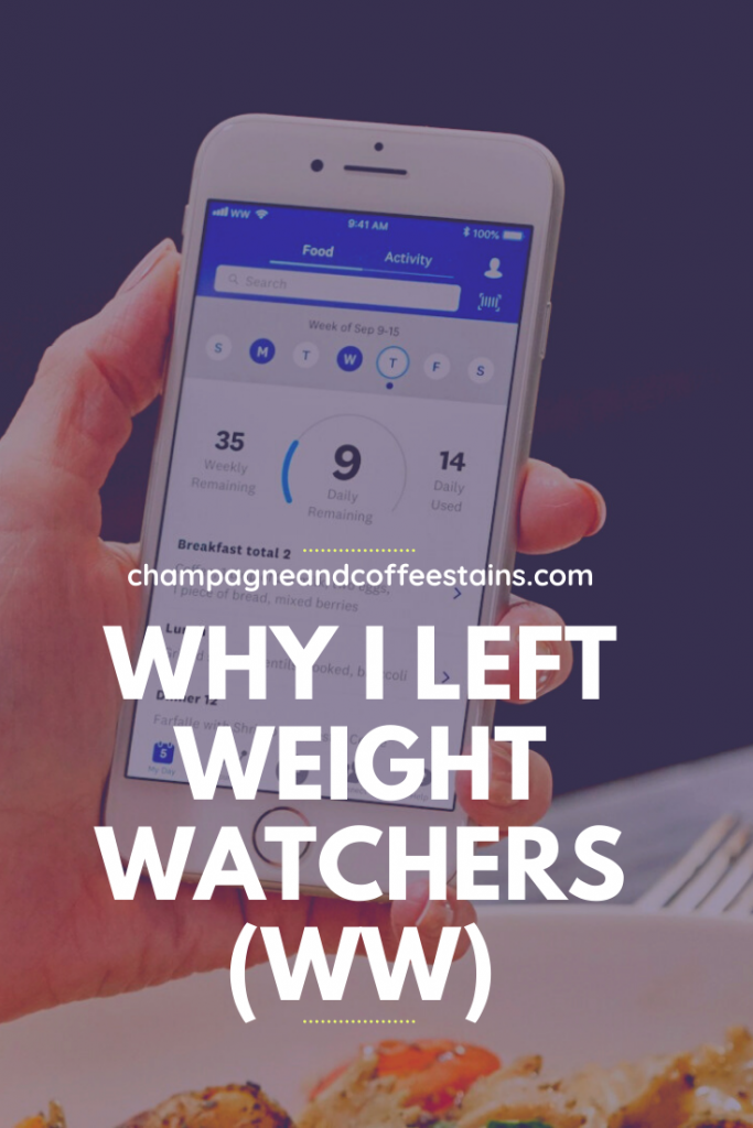 Why I left Weight Watchers (WW)