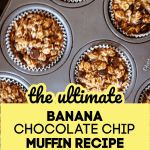 banana chocolate chip oatmeal muffins