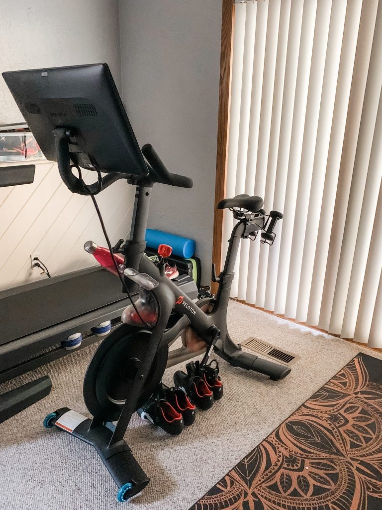 peloton bike in my home gym