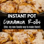 instant pot cinnamon roll pinterest pin