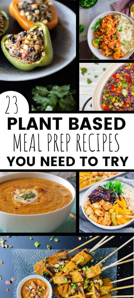 vegan plant based meal prep recipes roundup pinterest pin