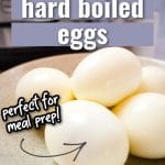 instant pot hard boiled eggs pinterest pin