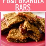 PB&J granola bar pinterest pin