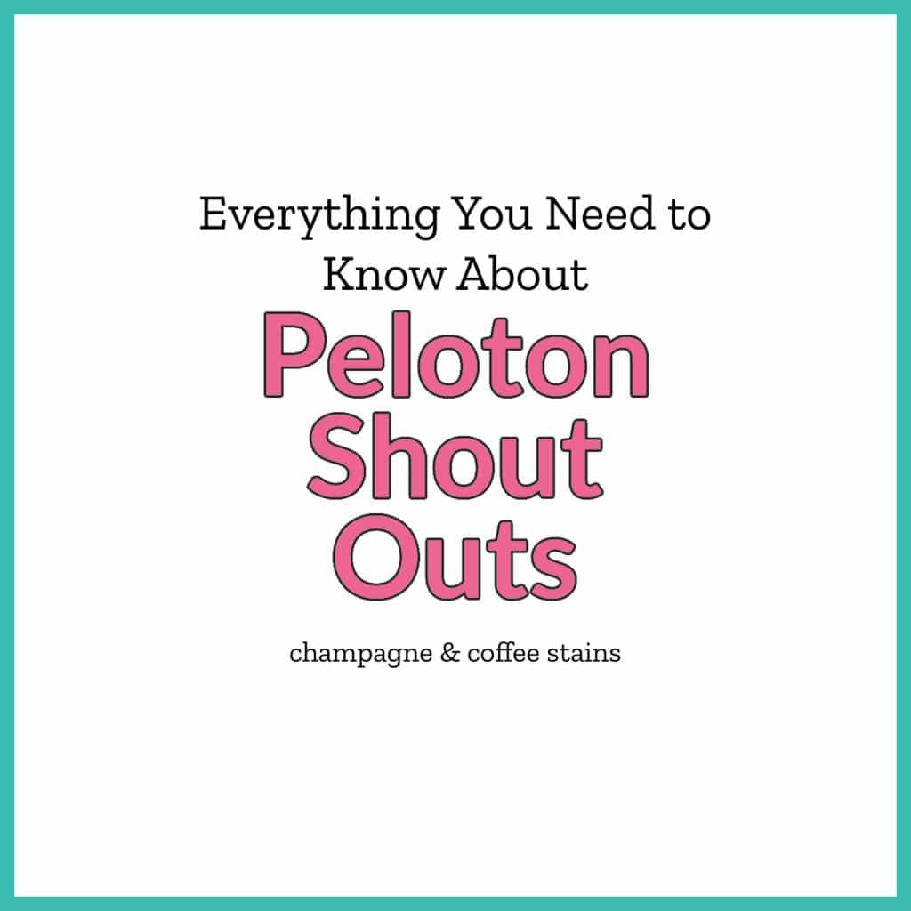 peloton shout out guide