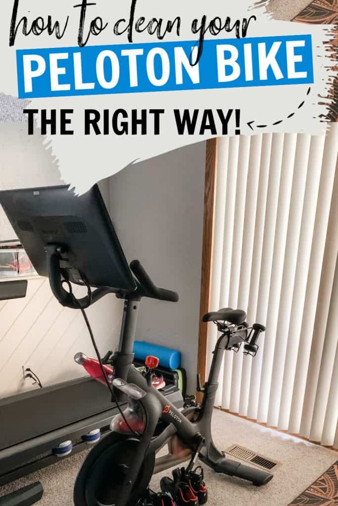 how to clean peloton bike and tread pinterest pin