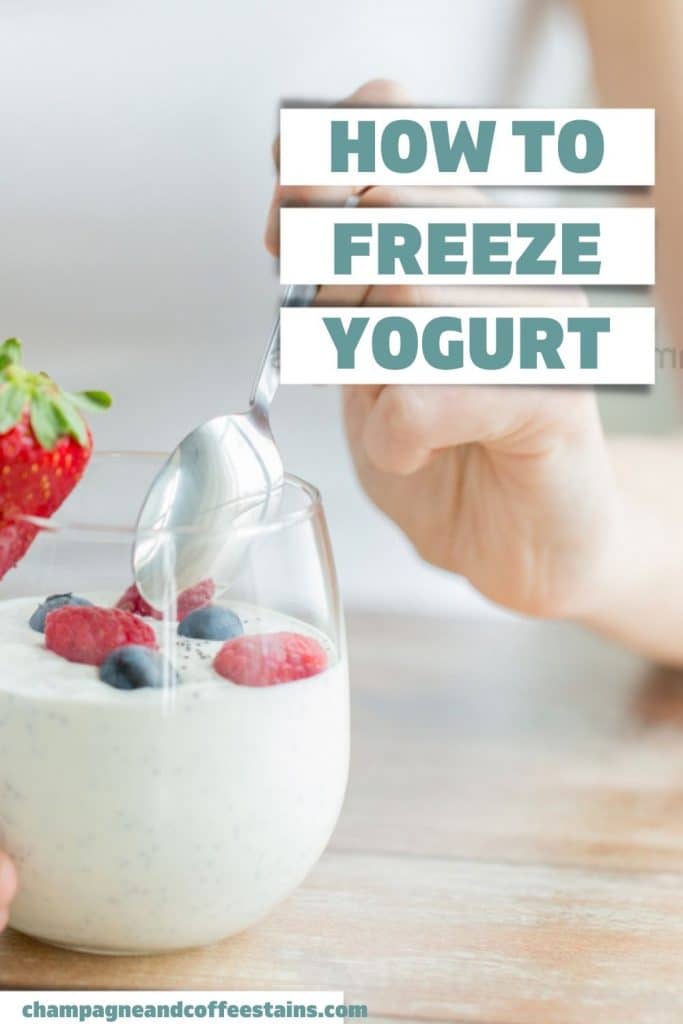 how to freeze yogurt pinterest pin