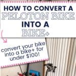 make peloton bike into bike plus pinterest pin
