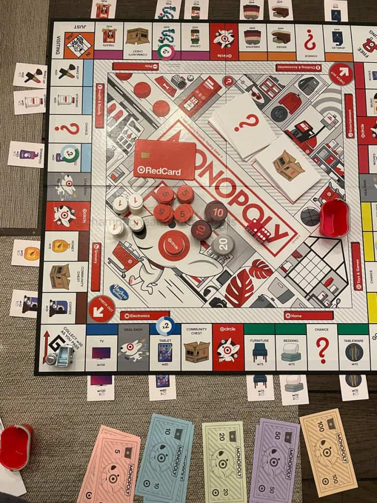 target monopoly game board