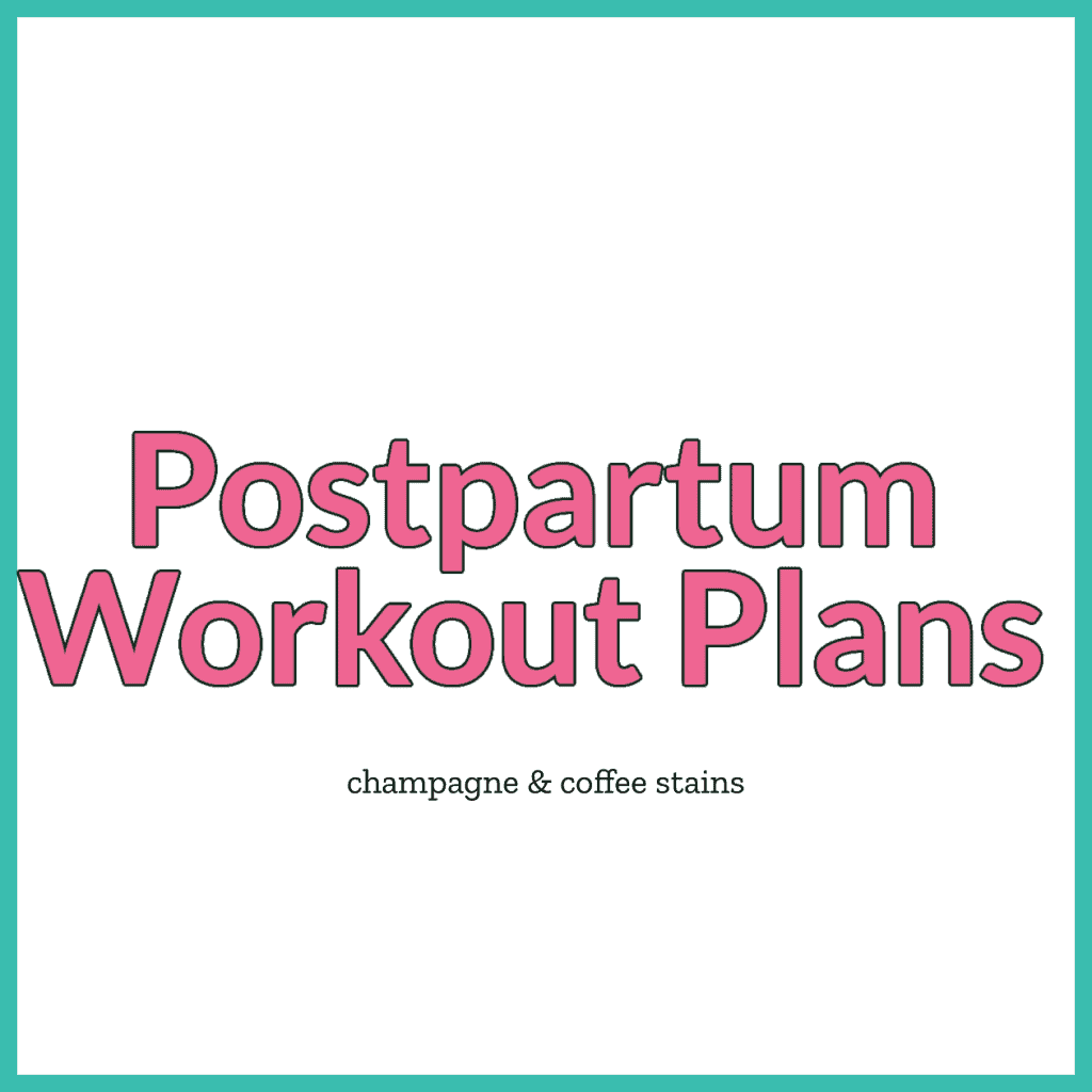postpartum workout plan blog image