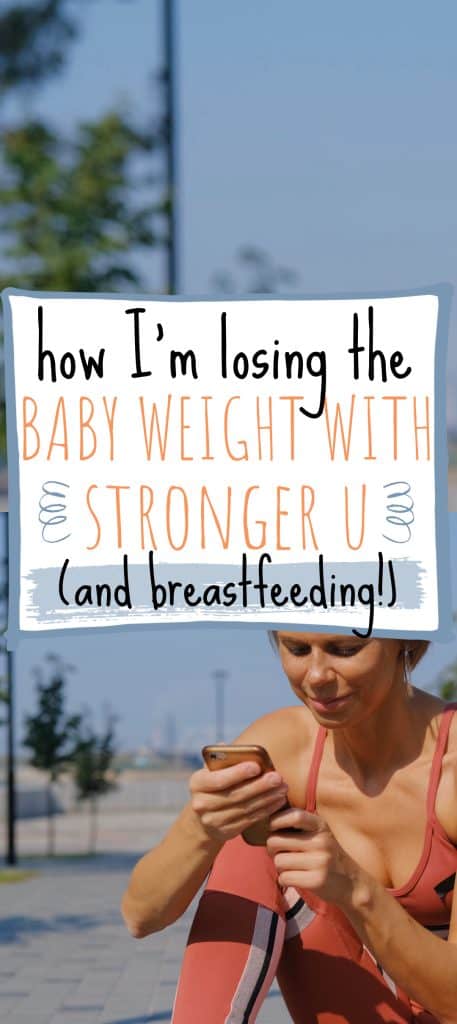 how i'm losing weight with stronger u and breastfeeding pinterest pin