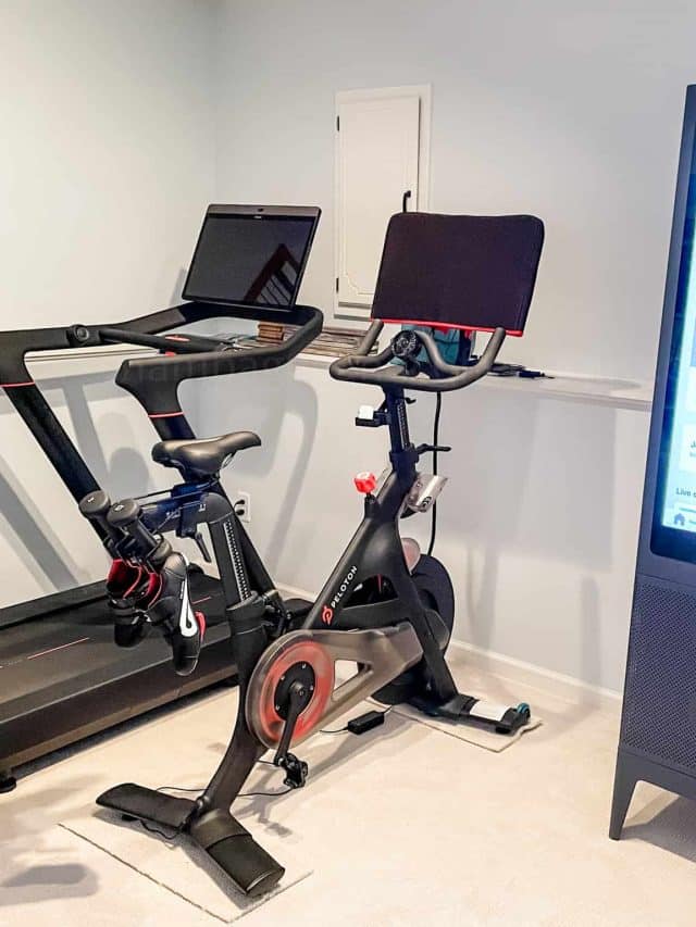 tempo studio with peloton bike and treadmill