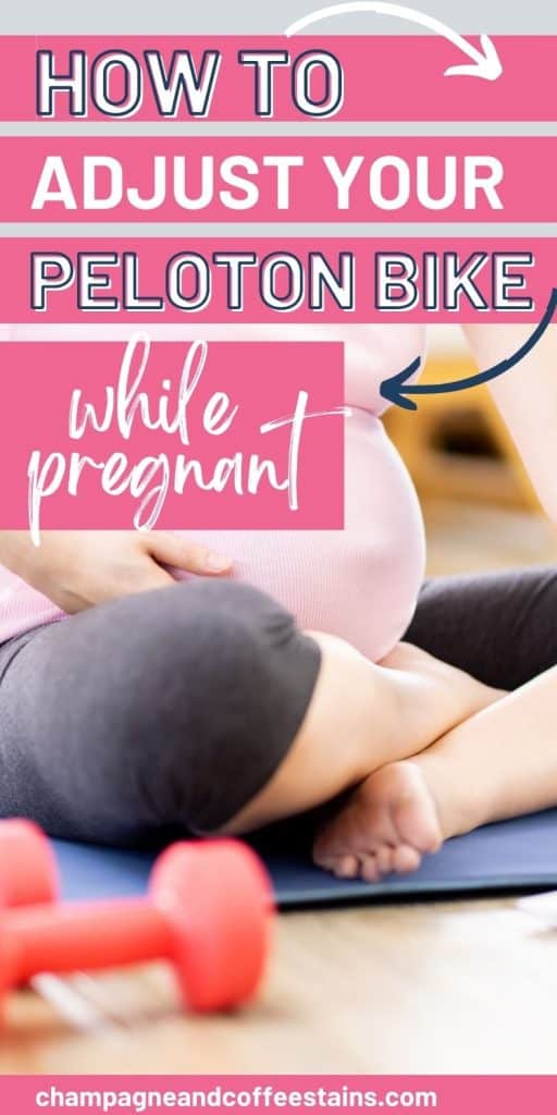 adjust peloton bike while pregnant pinterest pin