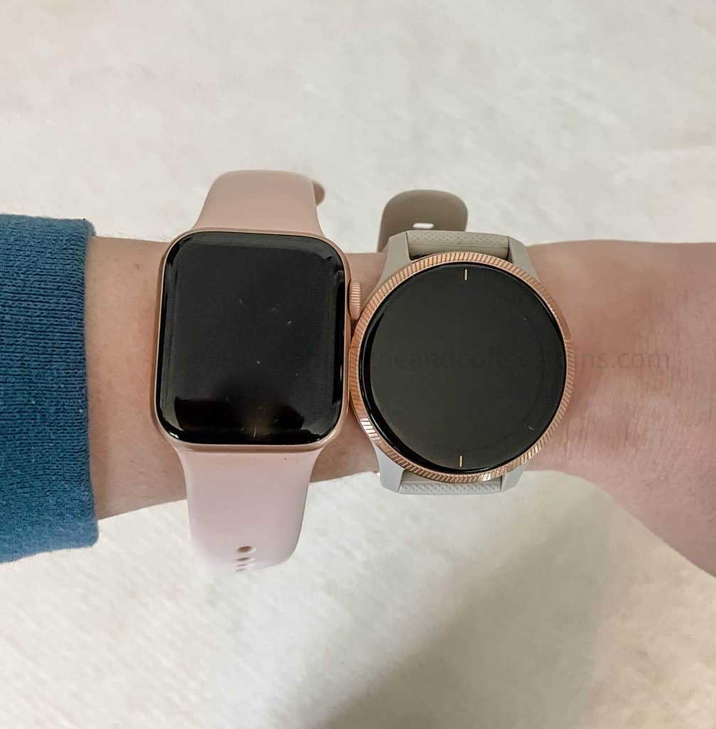 apple watch and garmin on wrist