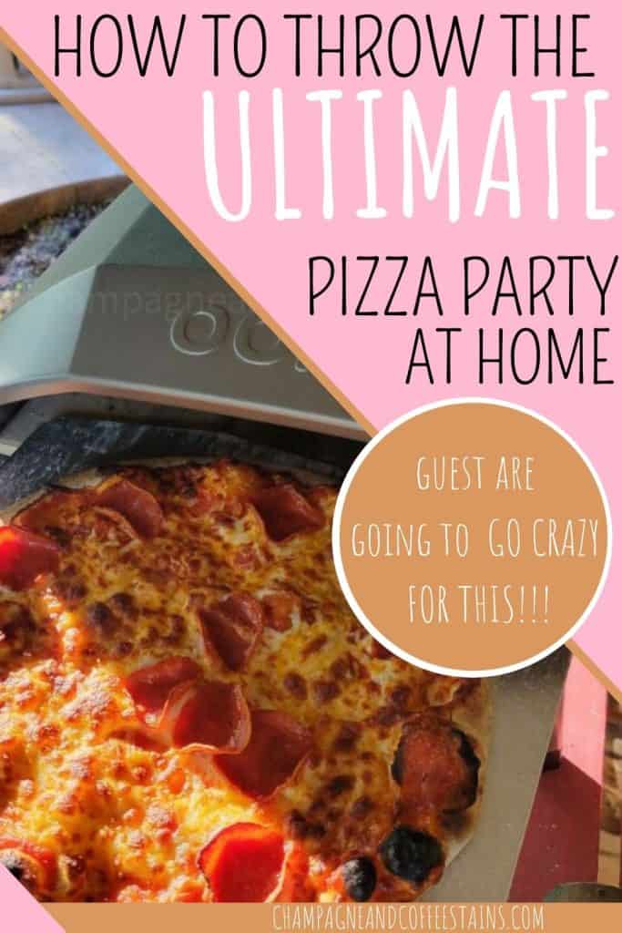 how to throw the ultimate pizza party pinterest pin