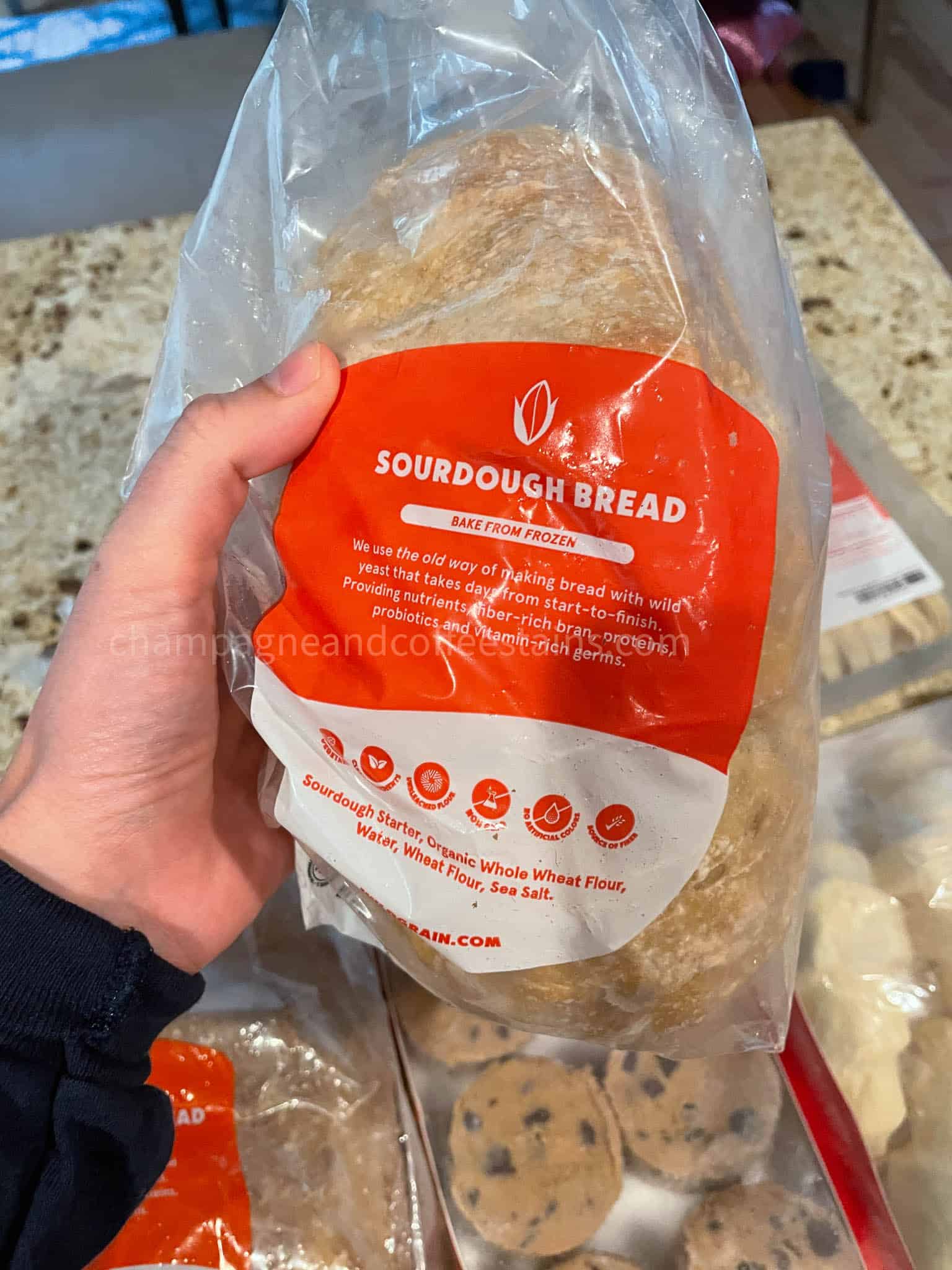 sourdough bread package front
