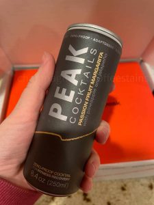 front of peak cocktails can