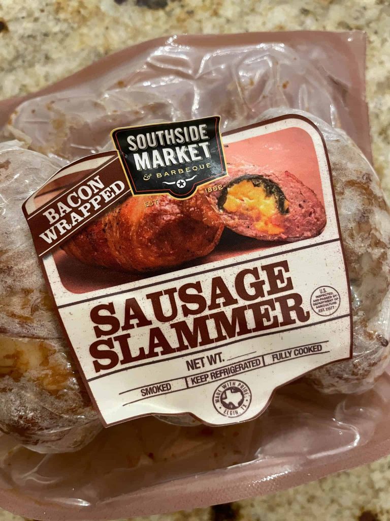 front of sausage slammer package