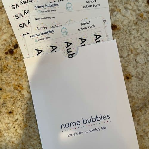taking name bubbles out of the sleeve