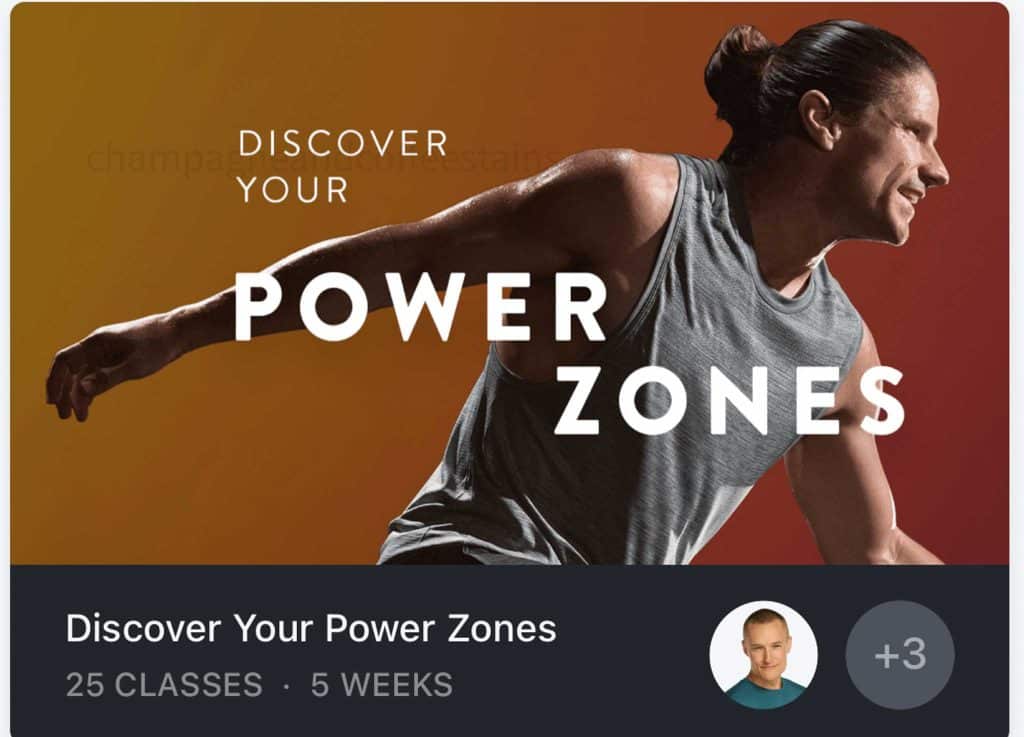 denis morton on a peloton bike with text that reads discover your power zones