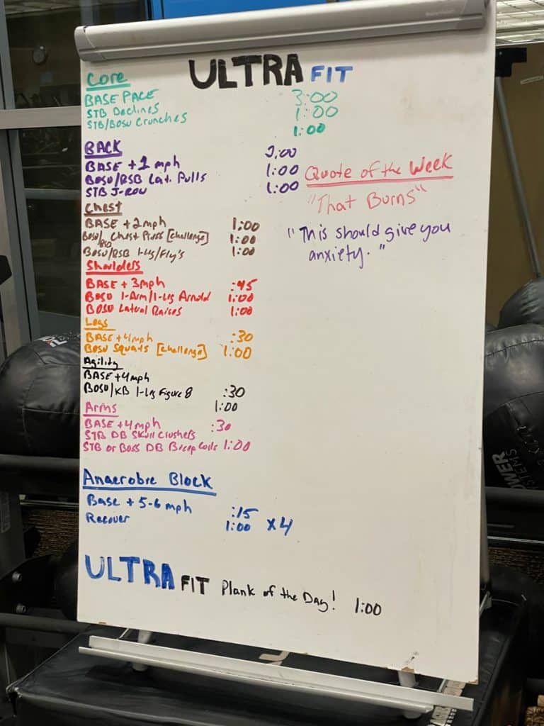 life time ultra fit class example