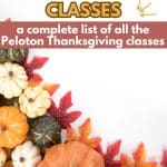 peloton turkey day classes