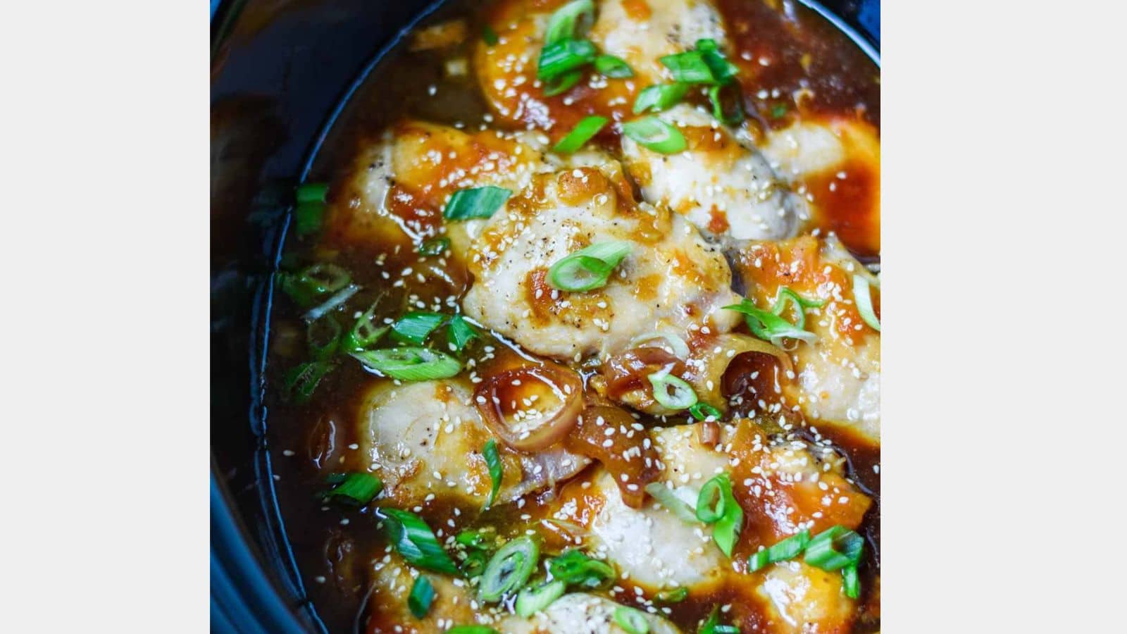 apricot chicken in a bowl