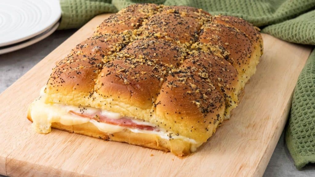 baked ham and cheese sandwich