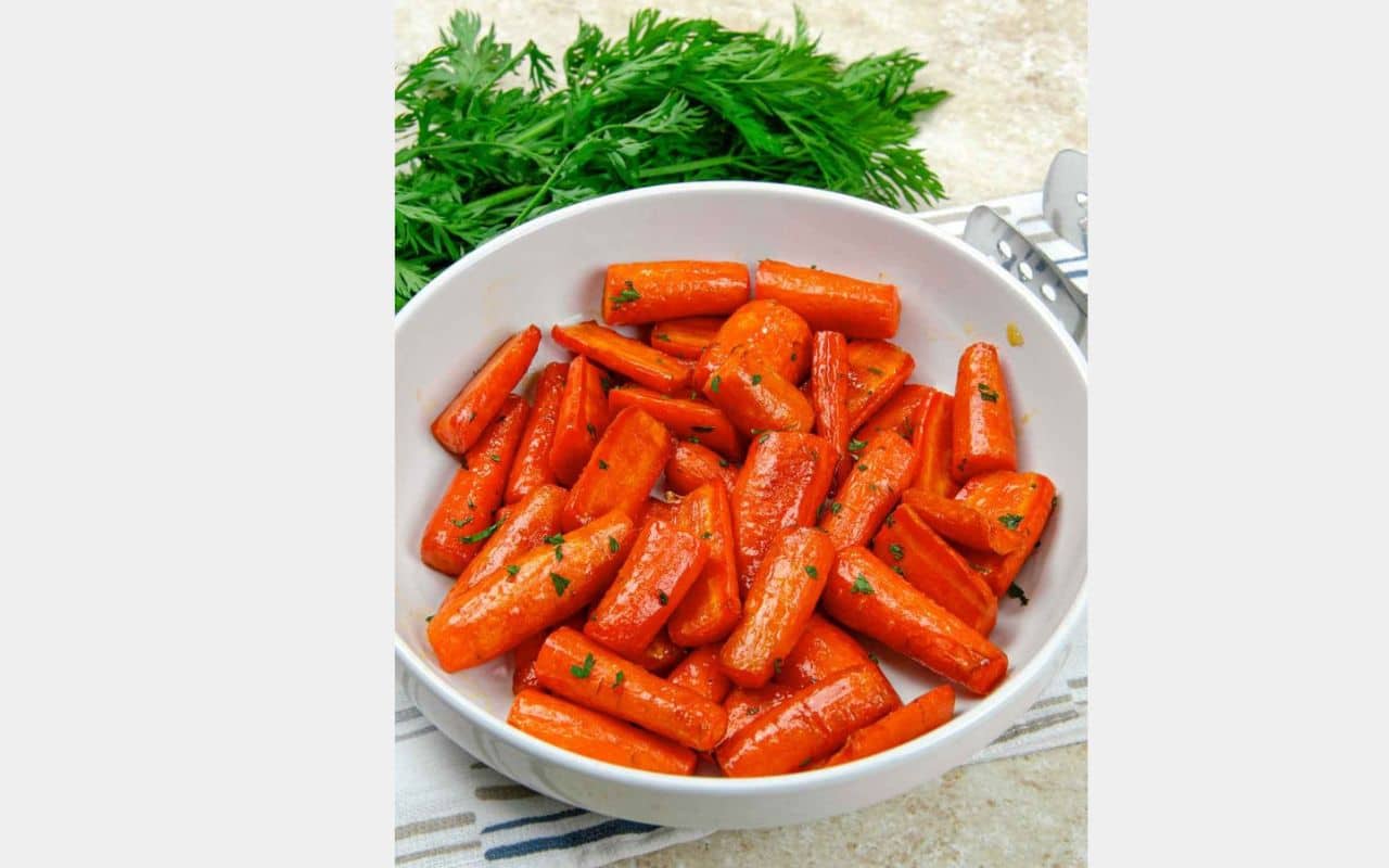 carrots with a glaze
