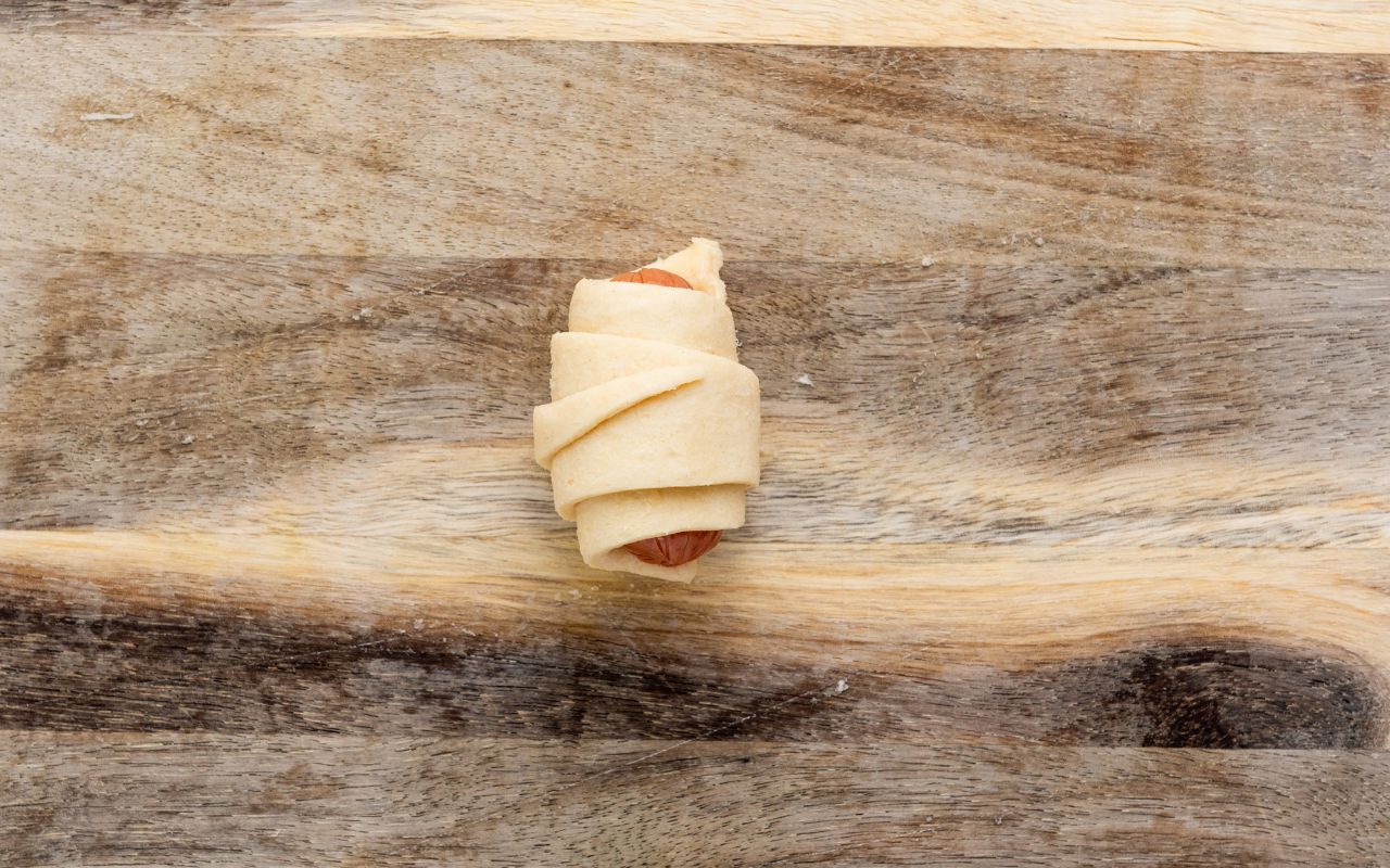 mini sausage in crescent roll