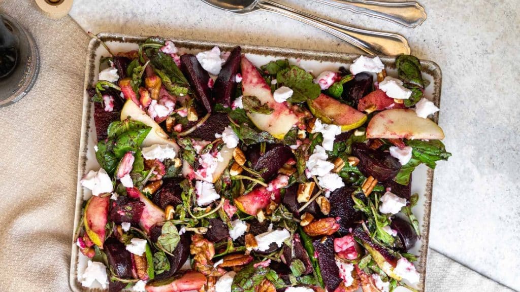 Beetroot Salad With Vegan Feta